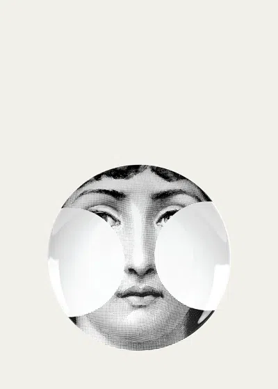 Fornasetti Wall Plate Tema E Variazioni N.149 In White/black