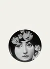 Fornasetti Wall Plate Tema E Variazioni N.242 In Blackwhite