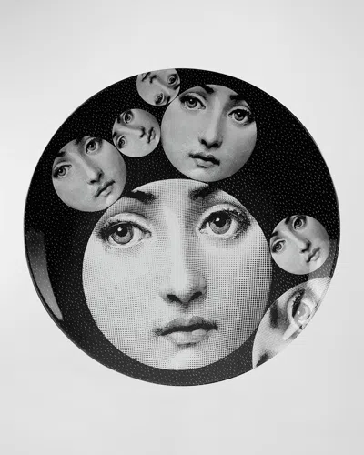 Fornasetti Wall Plate - Tema E Variazioni N.242 In Multi