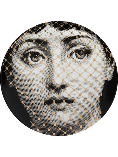 Fornasetti Wall Plate In Grey