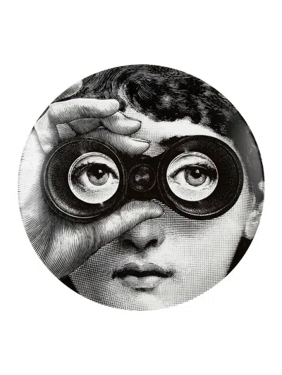 Fornasetti Wall Plate Ptv286x In B/w