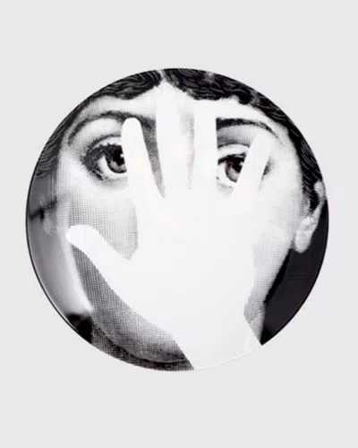Fornasetti Wall Plate Tema E Variazioni # 016x In Black/white