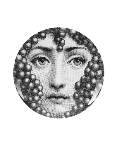 Fornasetti Wall Plate Tema E Variazioni N111 In Black/white