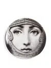 Fornasetti Woman-face Porcelain Holder In Multi