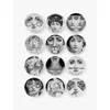 Fornasetti Zodiac Signs Porcelain Plates Set Of 12