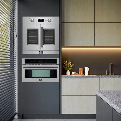 Forno 2-piece Black Kitchen Bundle In Stainless Steel