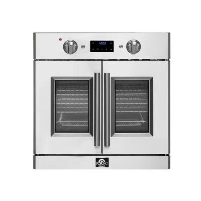 Forno Alta Qualita Gallico 30 In. French Door Electric Wall Oven, 3.68 Cu.ft. With True Convection In Stainless Steel