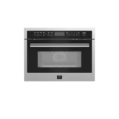 Forno Oliena 24-inch 1750 W Compact Oven & 1000 W Microwave, 1.6 Cu.ft. In Stainless Steel;black
