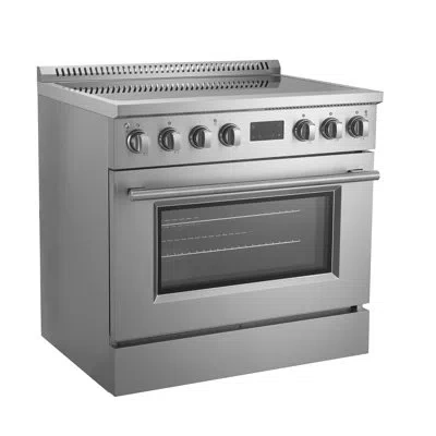 Forno Torino 36 Inch Induction Range, True Convection Oven, Air Fry, Air Sous Vide, Stainless Steel