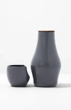 Fors Studio Carafe & Cup Set In Charcoal