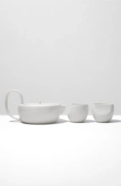 Fors Studio Large Teapot Set In White