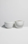 Fors Studio Short Pitcher & Switch Bowl Set In White