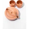 Fors Studio Small Tea Set In Coral