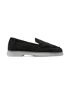 Forsa Dune Suede Loafers In Black