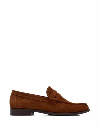 Forsa Emilio Suede Loafers In Brown
