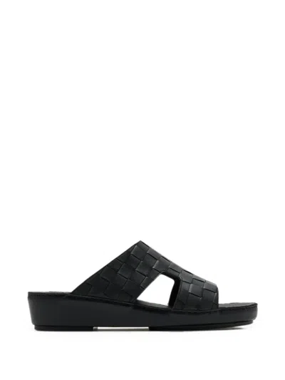 Forsa Fayez Intrecciato Leather Sandals In Multi