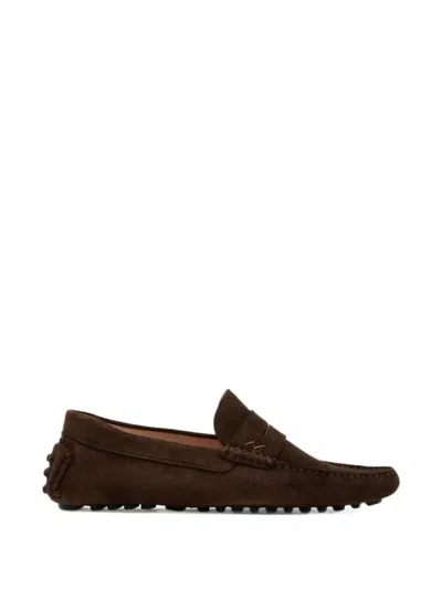 Forsa Ferdinand Suede Loafers In Brown