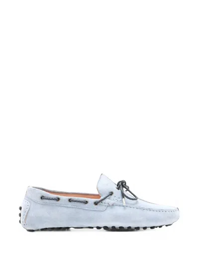 Forsa Frederick Suede Loafers In Blue