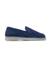 Forsa Stitched Dune Loafers In Blue