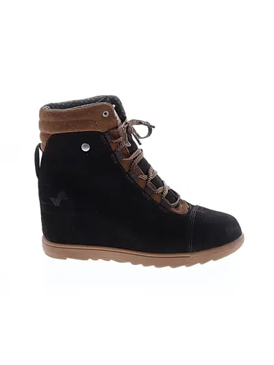 Pre-owned Forsake Wedges In Black