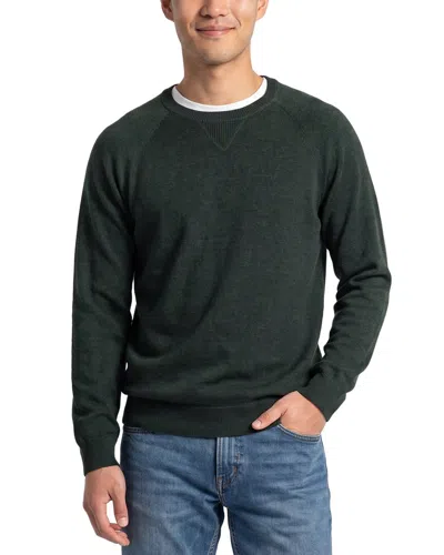 Forte Cashmere 100% Cashmere Crewneck 100% Cashmere Sweater In Green