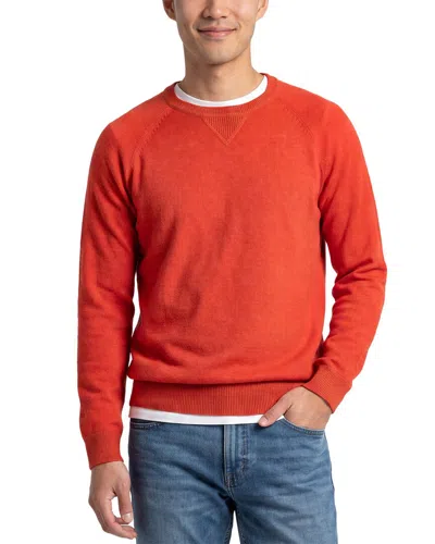 Forte Cashmere 100% Cashmere Crewneck 100% Cashmere Sweater In Orange