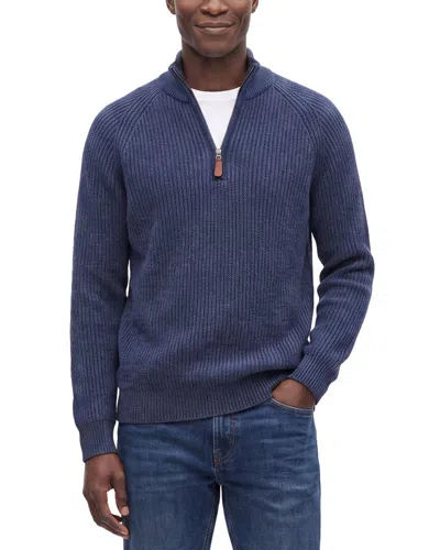 Forte Cashmere 100% Cashmere Mock Neck 1/4-zip 100% Cashmere Sweater In Multi