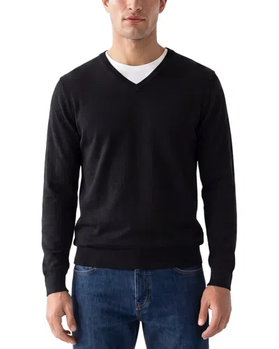 Forte Cashmere 100% Cashmere V-neck 100% Cashmere Sweater In Black