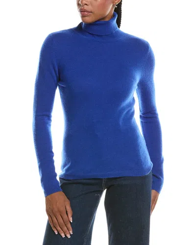 Forte Cashmere Basic Turtleneck 100% Cashmere Pullover In Brown