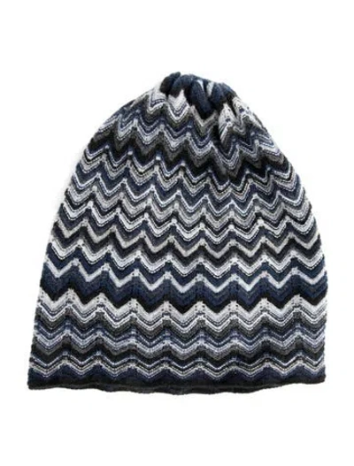 Pre-owned Forte Cashmere Blue Cashmere Knitted Beanie.