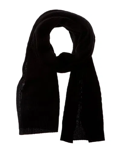 FORTE CASHMERE CABLE TEXTURE STITCH CASHMERE SCARF