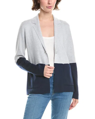 Forte Cashmere Cashmere-blend Blazer In Gray