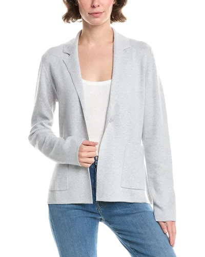 Forte Cashmere Cashmere-blend Blazer In Gray