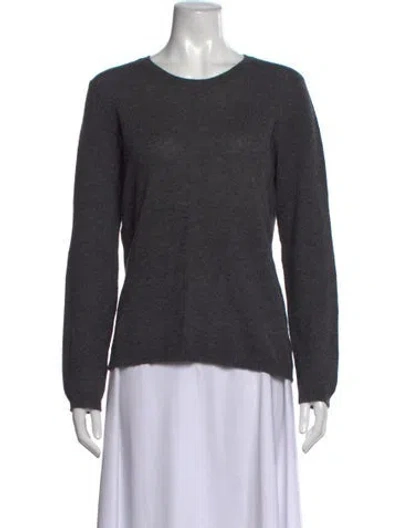 Pre-owned Forte Cashmere Cashmere Crew Neck Sweater In Grey
