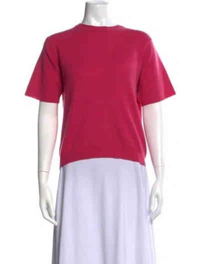 Pre-owned Forte Cashmere Cashmere Crew Neck Sweater In Pink
