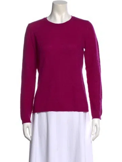 Pre-owned Forte Cashmere Cashmere Crew Neck Sweater In Purple