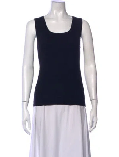 Pre-owned Forte Cashmere Cashmere Scoop Neck Sweater In Black