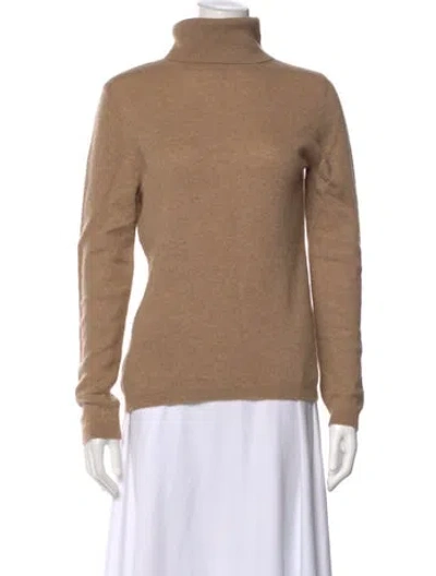 Pre-owned Forte Cashmere Cashmere Turtleneck Sweater In Brown