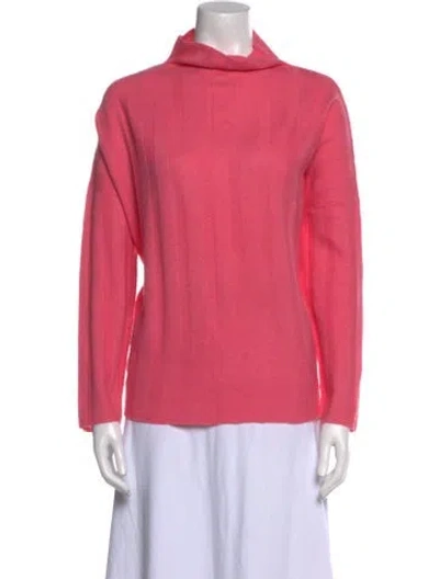 Pre-owned Forte Cashmere Cashmere Turtleneck Sweater In Pink