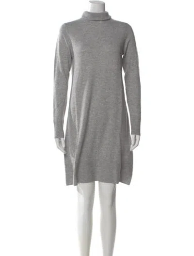 Pre-owned Forte Cashmere Cashmere Turtleneck Sweater W/ Tags In Gray