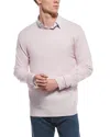 Forte Cashmere Classic Crew Cashmere Sweater In Purple