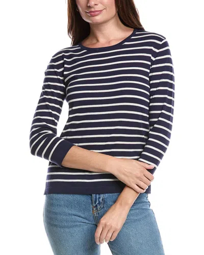 Forte Cashmere Coastal Silk & Cashmere-blend Sweater In Black