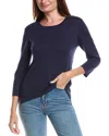 Forte Cashmere Coastal Silk & Cashmere-blend Sweater In Blue
