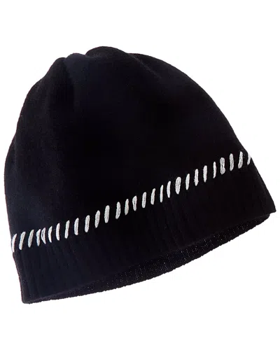 FORTE CASHMERE FORTE CASHMERE CONTRAST EDGE CASHMERE HAT