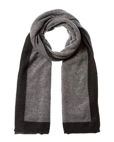 FORTE CASHMERE FORTE CASHMERE CONTRAST TRIM OVERSIZED CASHMERE SCARF