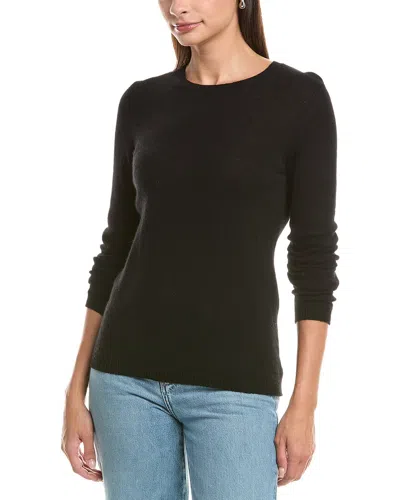 Forte Cashmere Crewneck Cashmere Sweater In Black
