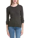 Forte Cashmere Crewneck Cashmere Sweater In Black