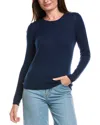 Forte Cashmere Crewneck Cashmere Sweater In Blue