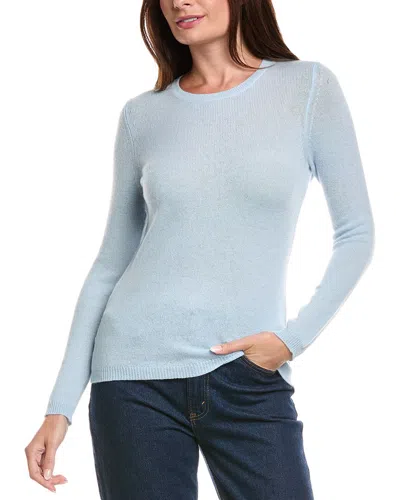 Forte Cashmere Crewneck Cashmere Sweater In Blue