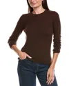 Forte Cashmere Crewneck Cashmere Sweater In Brown